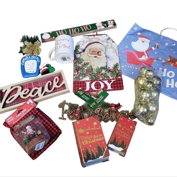NWT Christmas Decorations Santa Bundle Holiday Decor - Picture 16 of 16